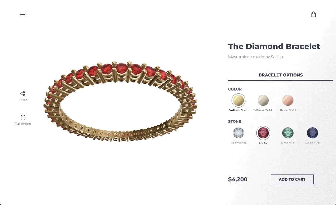 3D Bracelet Customizer