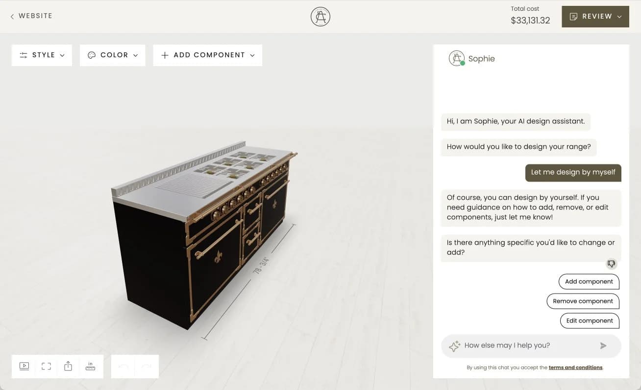 3D Kitchen Configurator