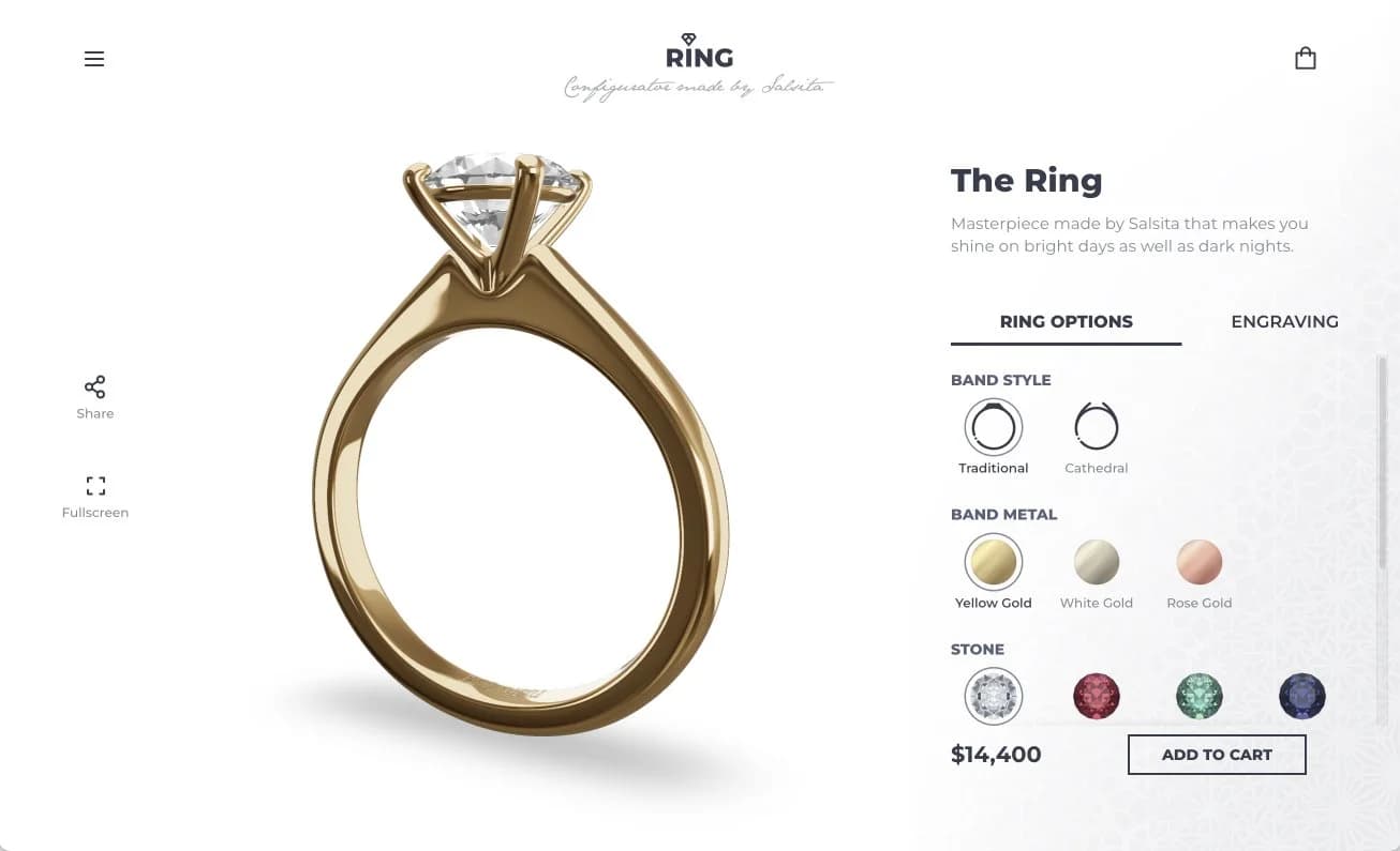 3D Ring Configurator