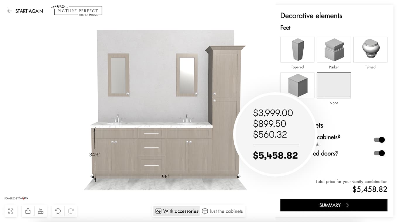 3D Vanity Configurator