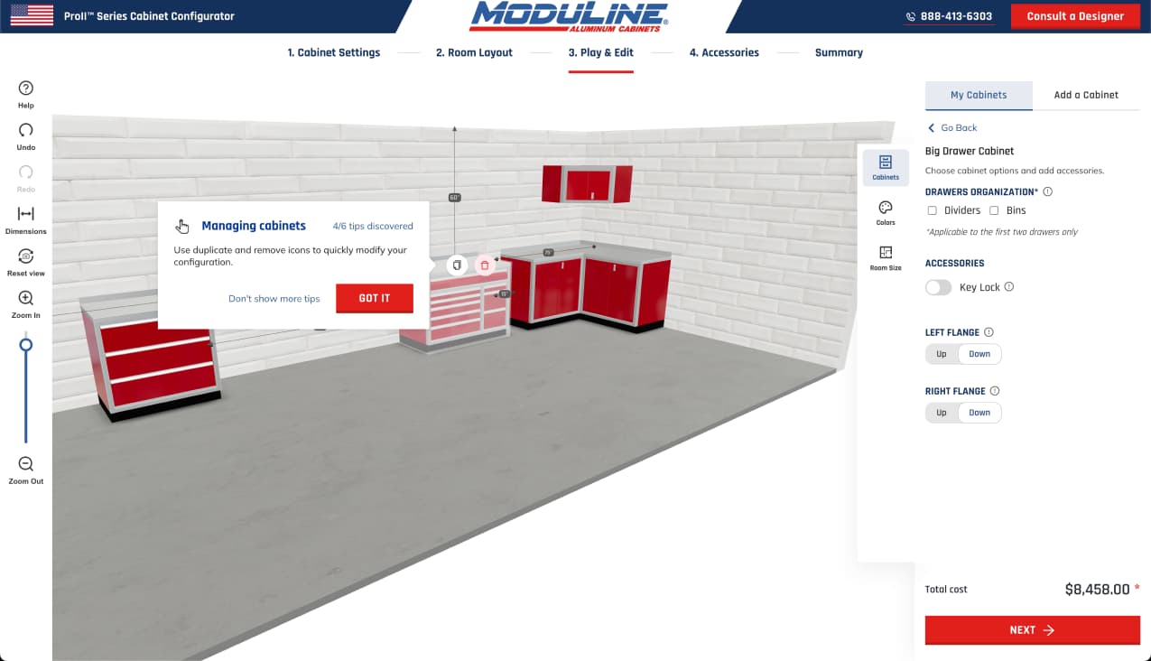 Moduline 3D configurator