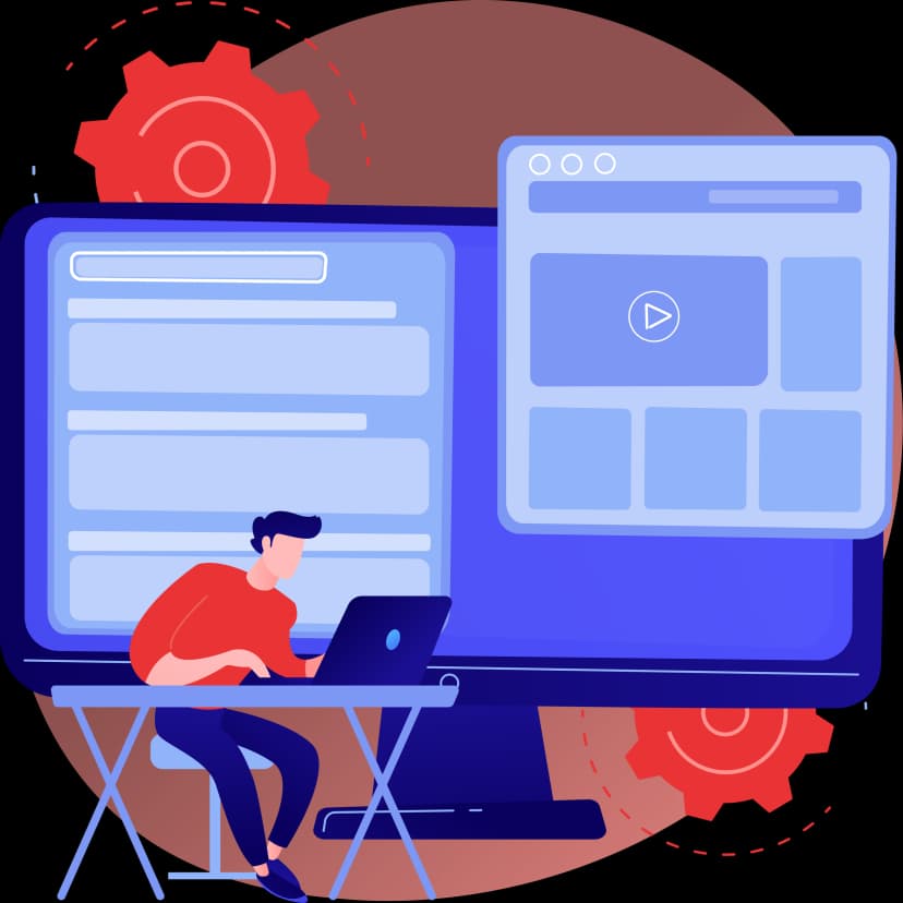 Static website discovery illustration