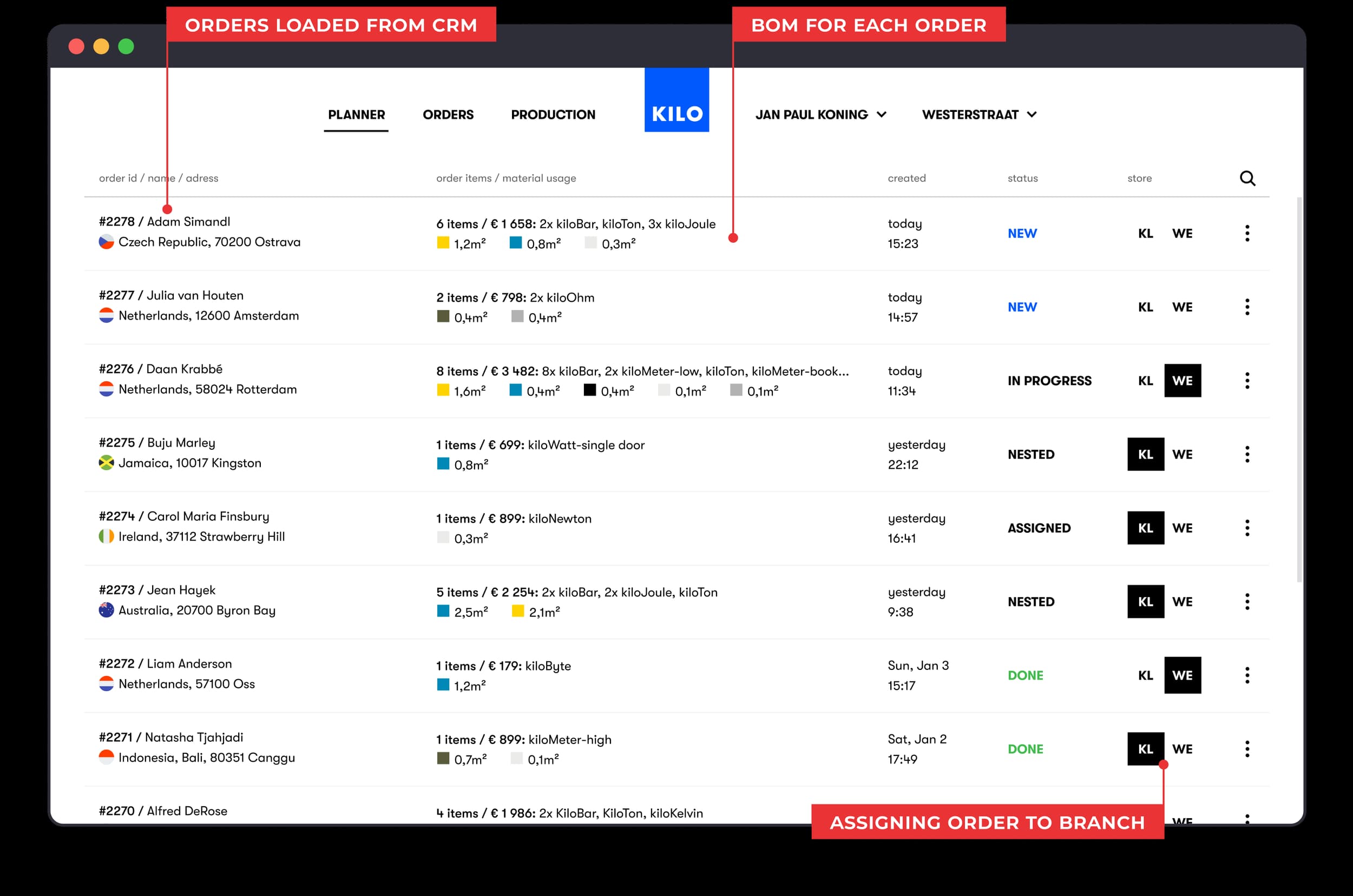 ERP product configurator