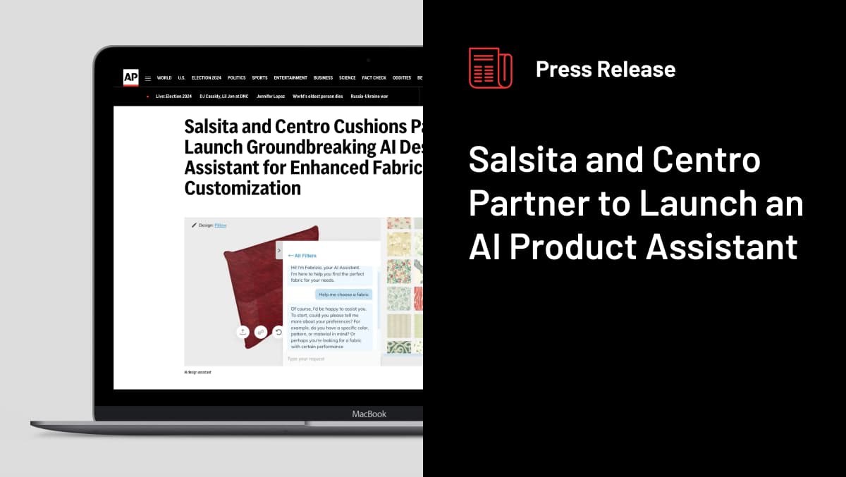 Centro Cushions configurator press release