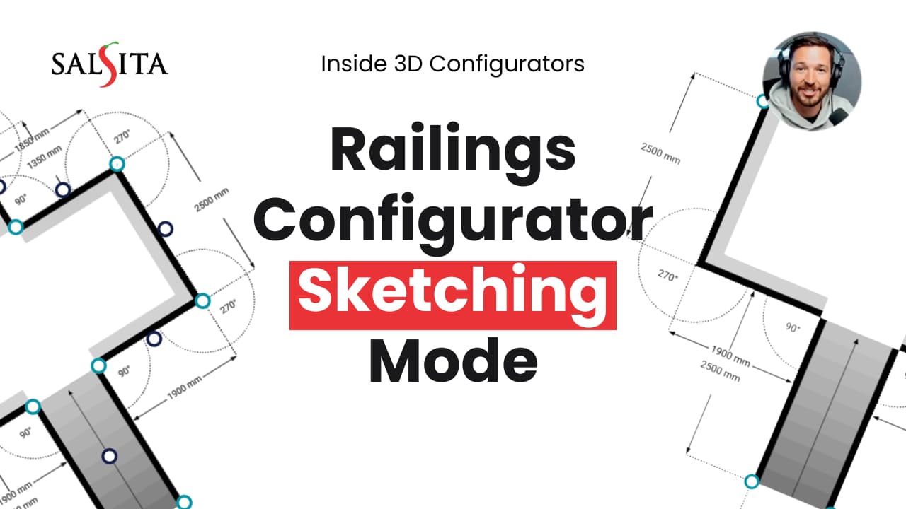 Inside 3D Configurators: Sketching Mode in Railings Configurator