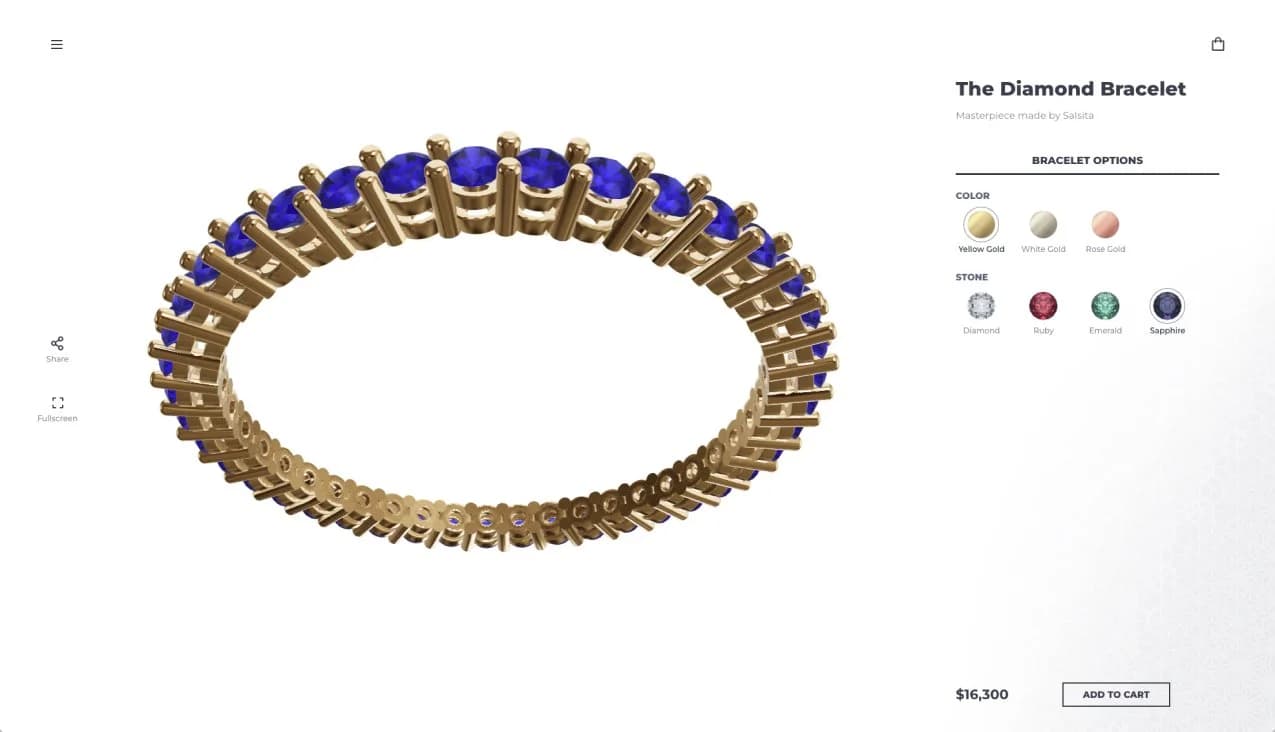 Made-to-order bracelet design