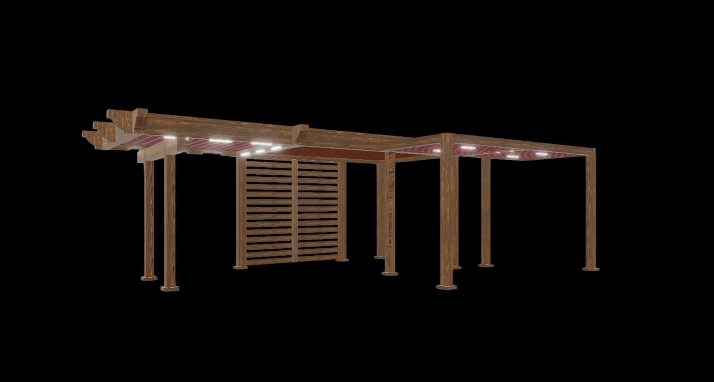 3D pergola configurator customer visualization