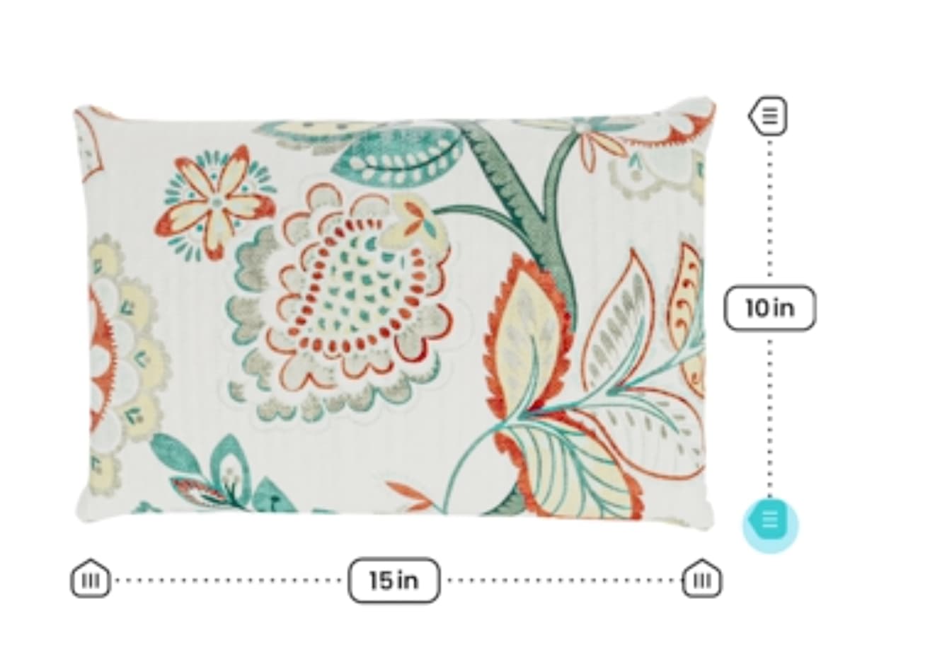 Parametric cushion configurator showing size customization