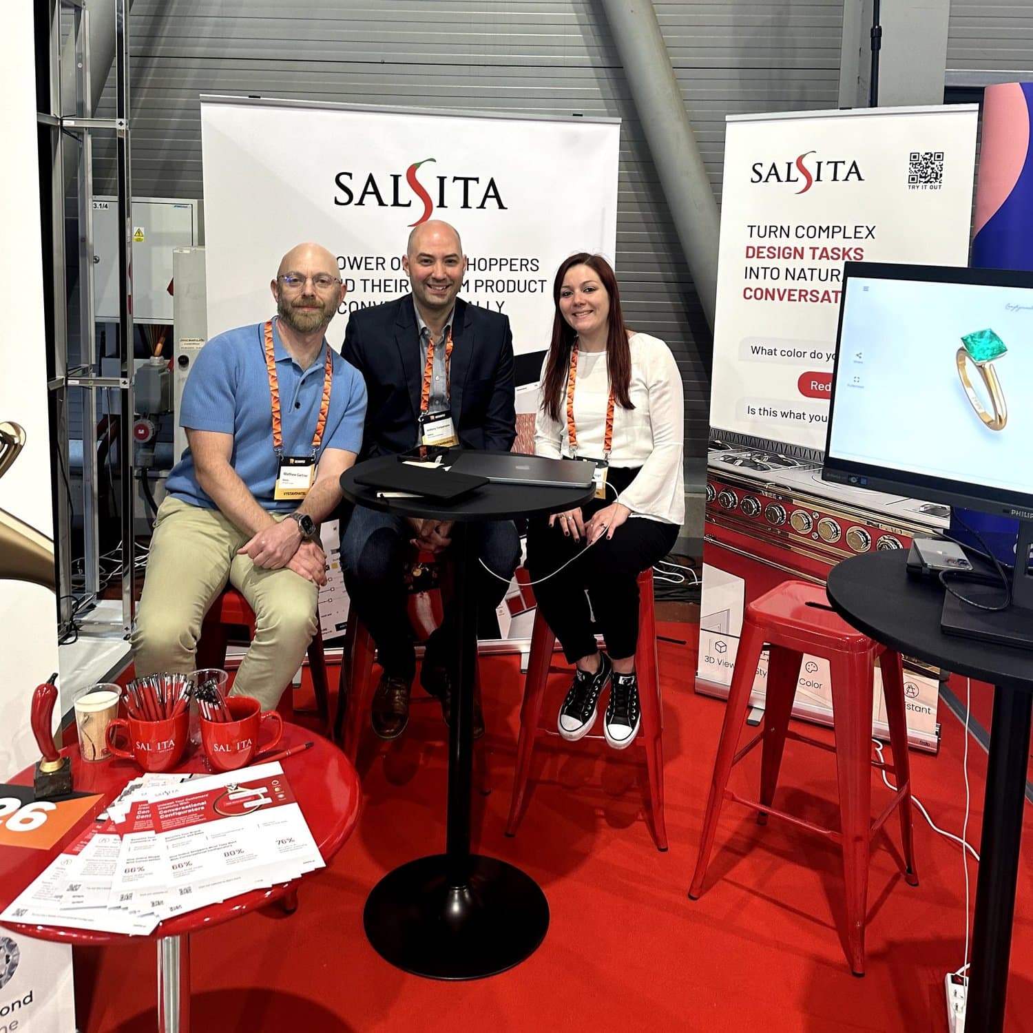 Anthony Temperante, VP of Sales and Marketing at Salsita, speaking on stage at the Satori From AI to ROI 2024 event in Greece.