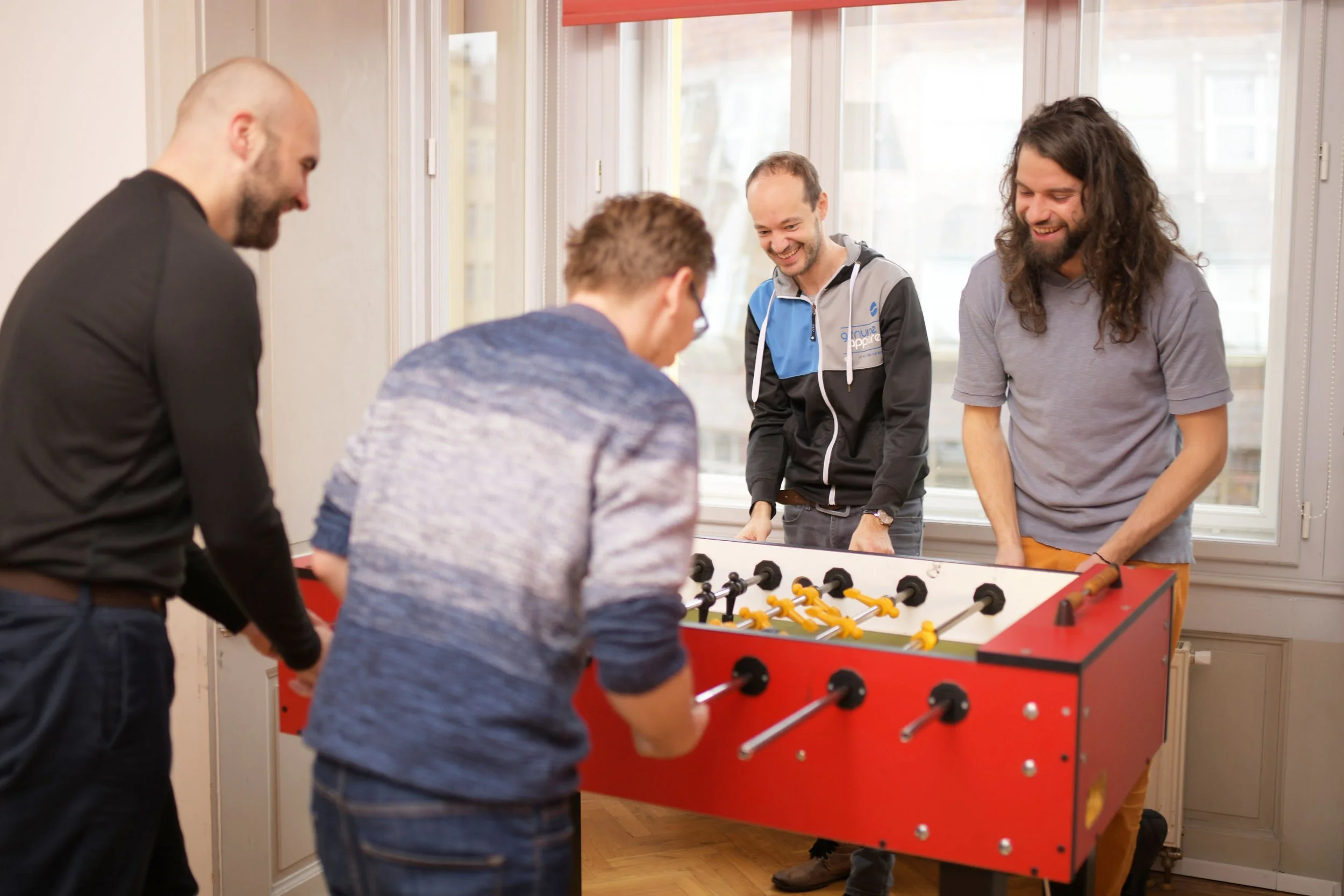 Salsita team at work inside the Prague studio