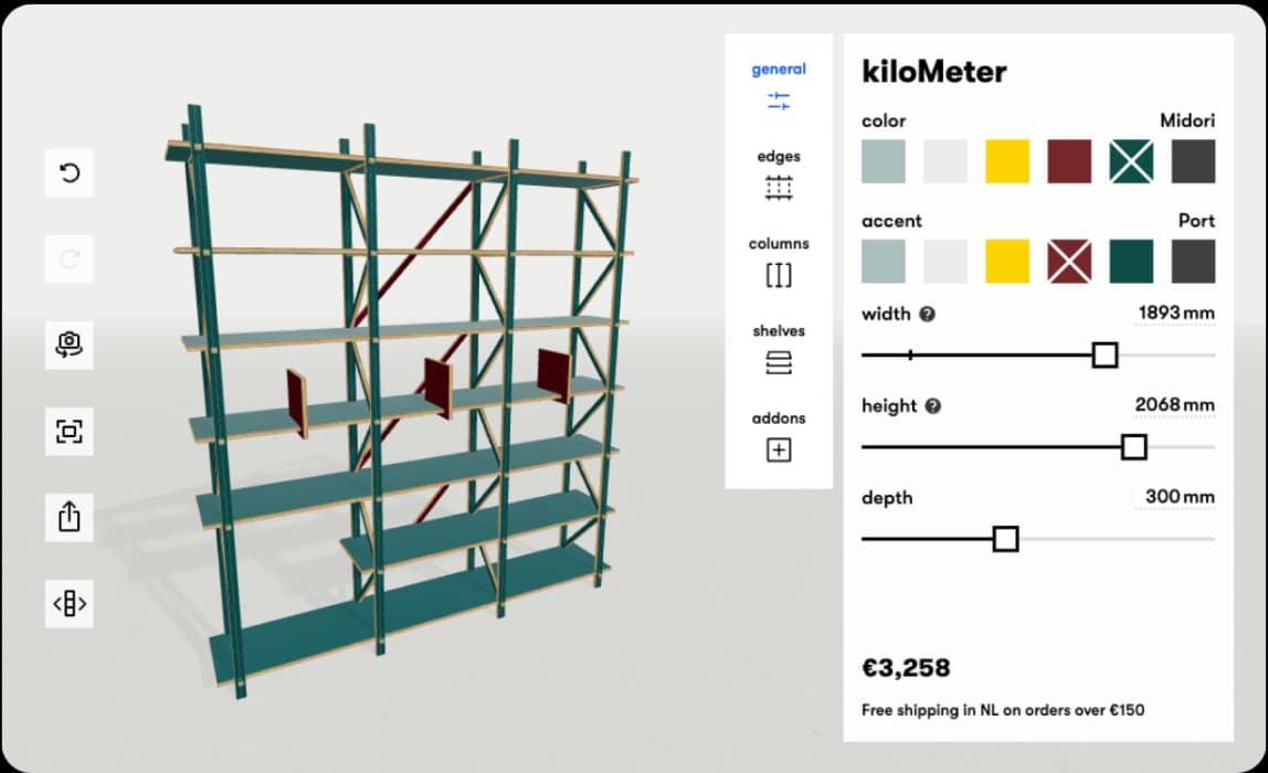 Kilo 3D configurator product customization