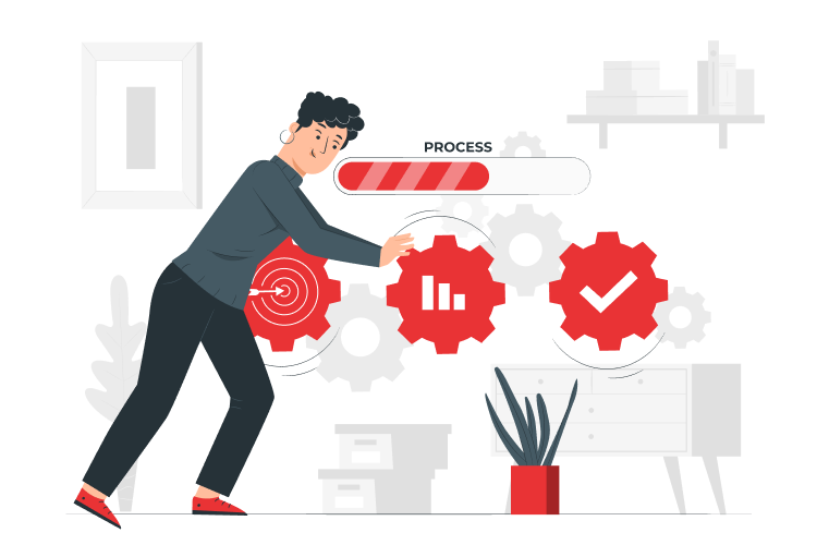 Illustration of unified B2B sales and operations systems