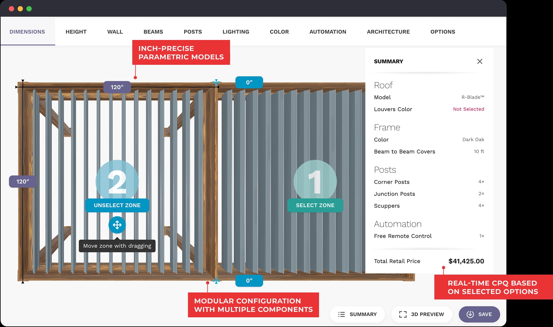 Azenco 3D Configurator