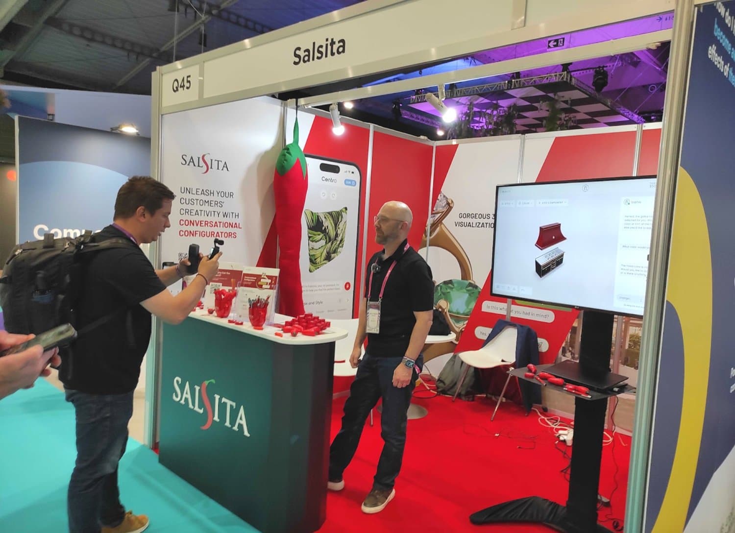 Salsita team presenting the Conversational Configurator at Shoptalk Europe 2024.
