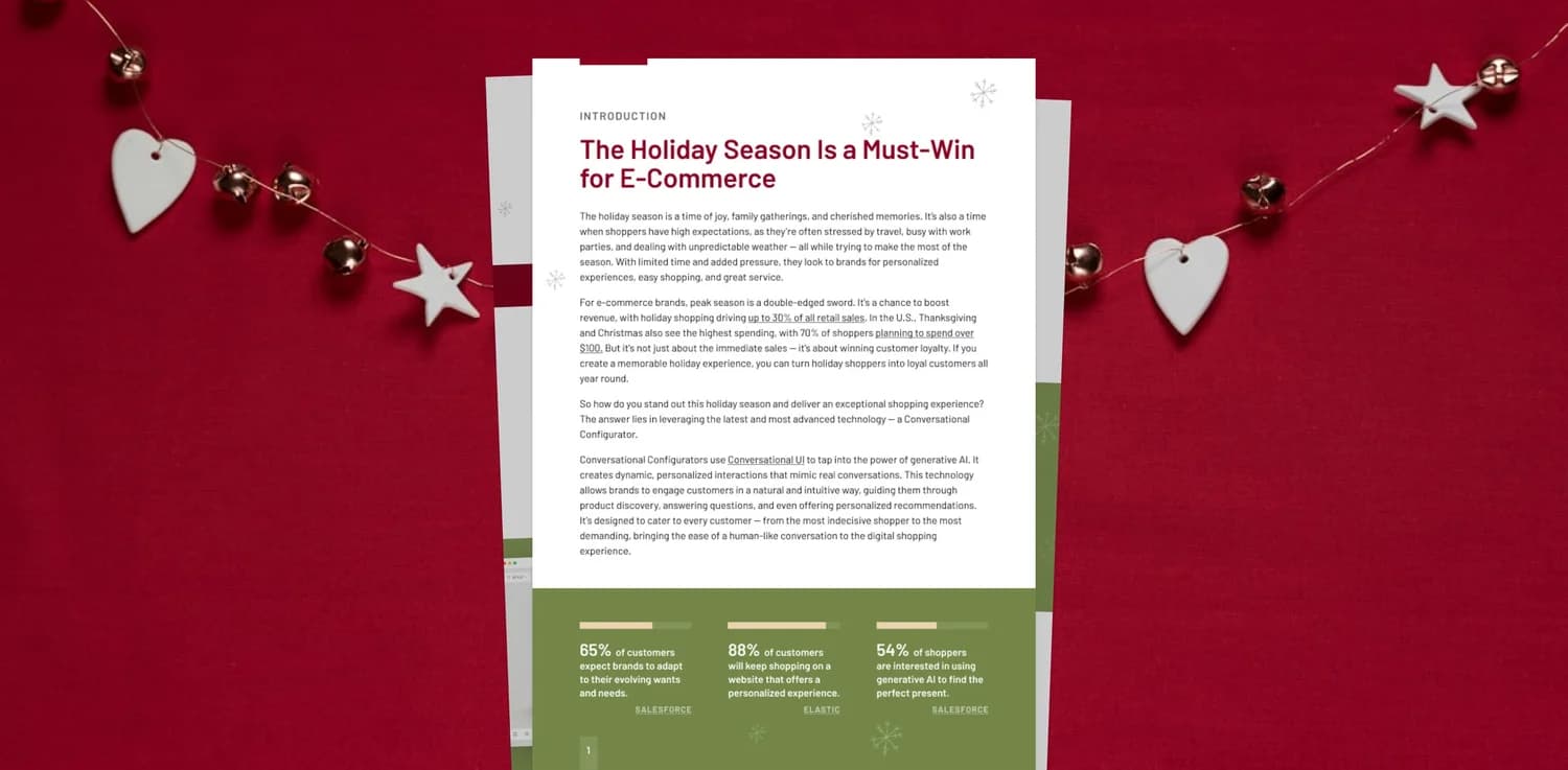 Interior spread from the Maximize Your Holiday Sales white paper